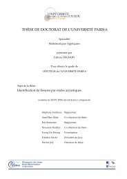 TH`ESE DE DOCTORAT DE L'UNIVERSIT´E PARIS 6