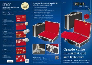 Grande valise numismatique - Lindner Original