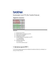 Numérisation vers FTP - Brother Solutions Center