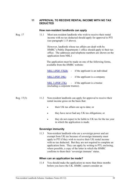 The Non-resident Landlords Scheme - HM Revenue & Customs