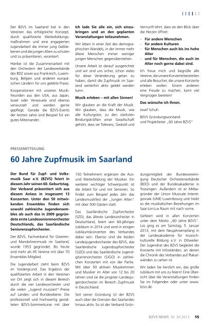 Nr. 34 - April 2013 - Bund für Zupf- und Volksmusik eV