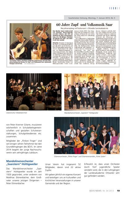 Nr. 34 - April 2013 - Bund für Zupf- und Volksmusik eV