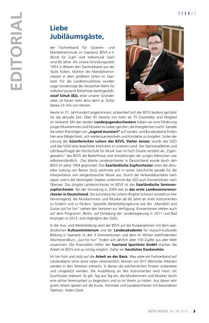 Nr. 34 - April 2013 - Bund für Zupf- und Volksmusik eV