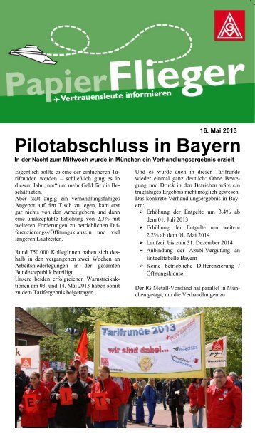 Papierflieger Mai 2013