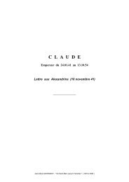 Lettre de Claude aux Alexandrins - FIDES Digital Library