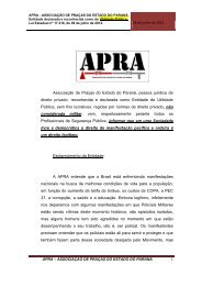 Nota APRA-PR Carta dos Profissionais de Segurança Pública aos ...