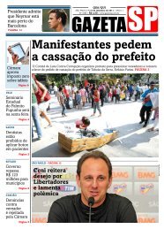 Manifestantes pedem a cassação do prefeito - Gazeta SP