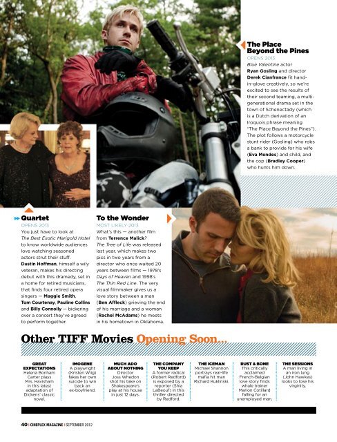 Cineplex Magazine September 2012