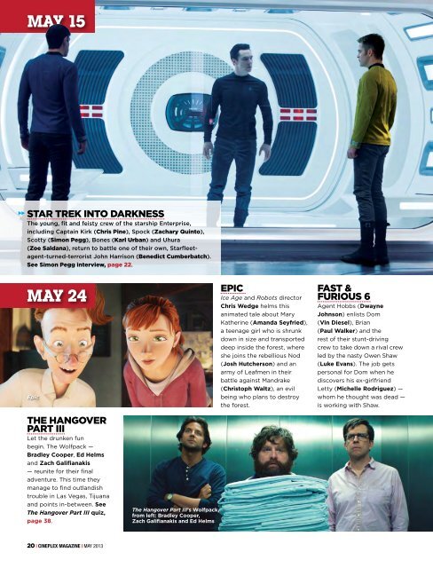 Cineplex Magazine May 2013