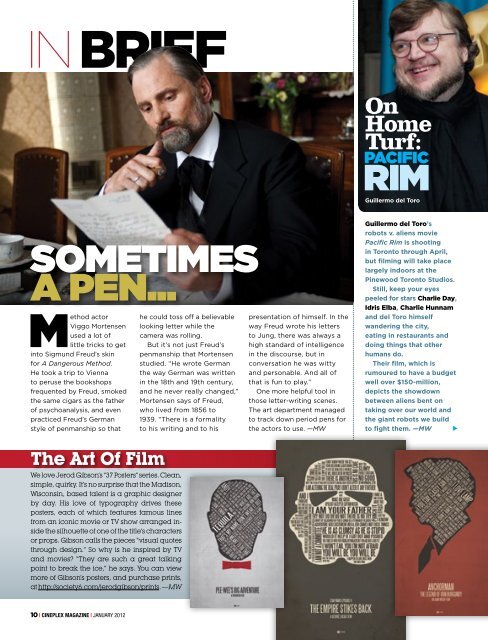 Cineplex Magazine January 2012