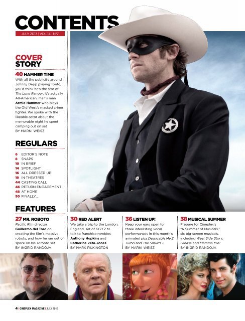 Cineplex Magazine July 2013