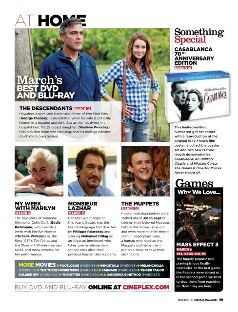 Cineplex Magazine March 2012