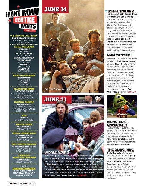 Cineplex Magazine June 2013