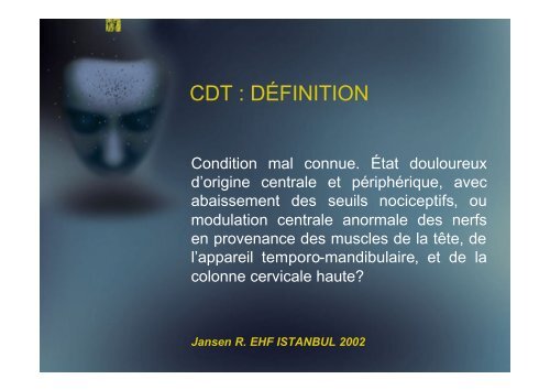 Physiopathologie des céphalées de tension - Chumneurologie.org