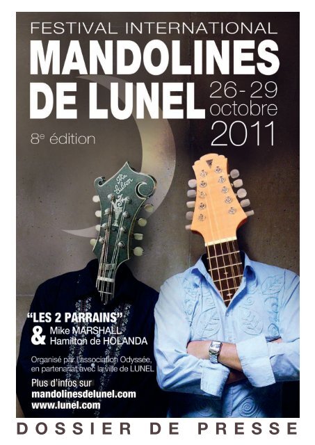 Dossier de presse 2011 - Festival International Mandolines de Lunel