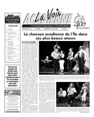 Journal du 21 juillet 2004.indd - La Voix acadienne