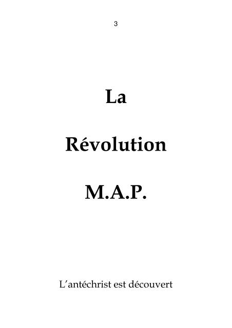 LA RÉVOLUTION M.A.P. - map revolution