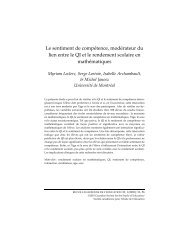 Le sentiment de compétence, modérateur du lien entre le QI et le ...