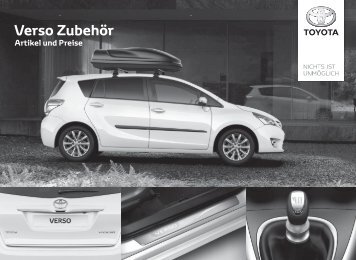 Preisliste Verso Zubehör 