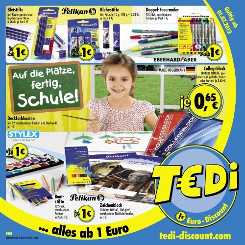 TEDi - Auf die Plätze fertig, Schule!