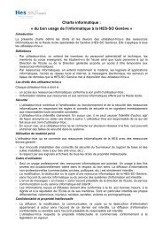 Charte informatique - Haute école d'art et de design Genève - HES ...
