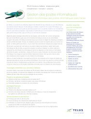 Gestion des postes informatiques - Telus