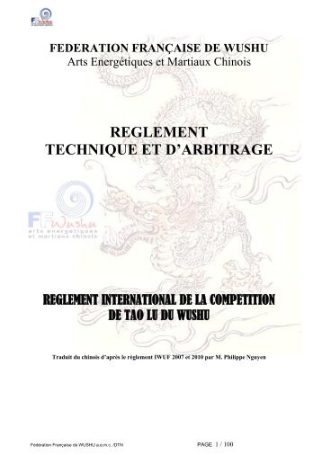 reglement technique et d'arbitrage - Fédération française de wushu