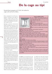 Lire l'article entier dans le fichier attaché : De la cage au tipi - Icem