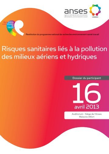 Le dossier du participant - Anses