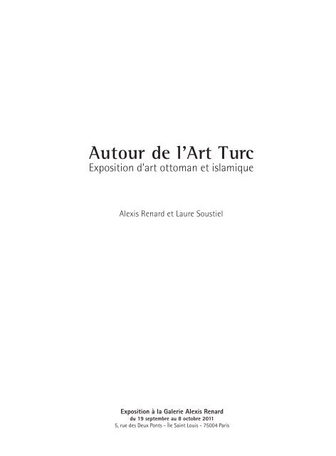 Autour de l'Art Turc - Alexis Renard