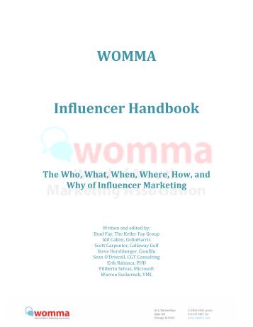 Influencer Handbook FINAL - American Marketing Association