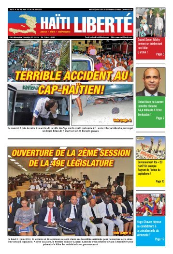 poste de re ! terribLe accident au cap-haïtien! - Haiti Liberte
