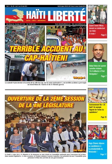 poste de re ! terribLe accident au cap-haïtien! - Haiti Liberte