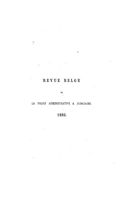 revue belge de la police administrative et judiciaire - Just-his.be