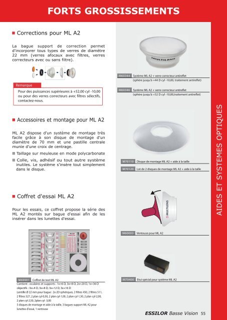 Les systèmes optiques Essilor - Visua Optique