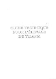 Guide technique pour l'élevage de tilapia - CDE