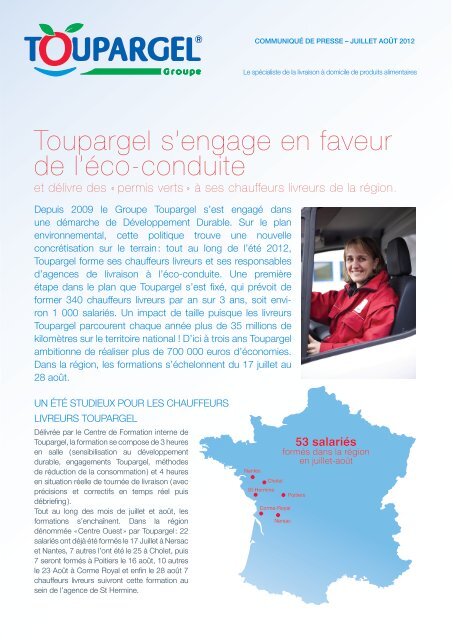 Toupargel s'engage en faveur de l'éco-conduite - Région Centre ...