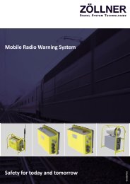 Mobile Radio Warning System Safety for today and - ZÖLLNER ...