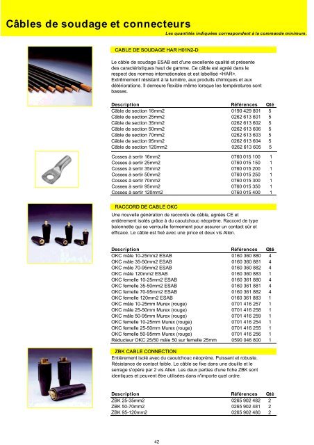 téléchargez notre catalogue (20 MB) - Stucki Soudure SA