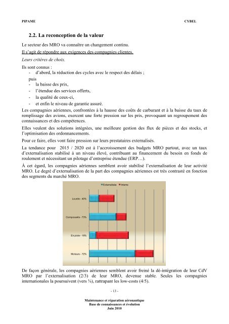 Maintenance et réparation aéronautique - Dgcis