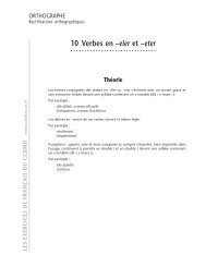 10 Verbes en –eler et –eter