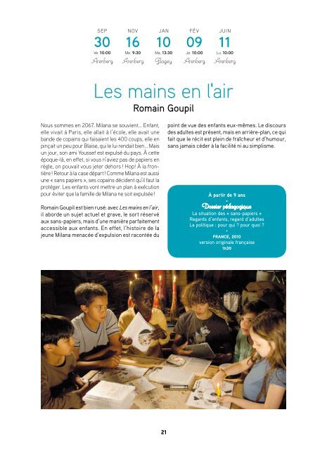 MAtinEEs sCoLAiREs - Arenberg
