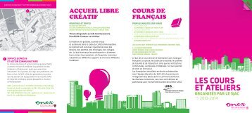 Brochure des cours et ateliers sjac 2013-2014 - Onex