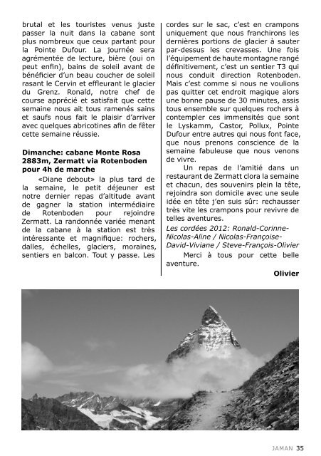 septembre - octobre 2012 www.cas-jaman.ch - Club Alpin Suisse ...