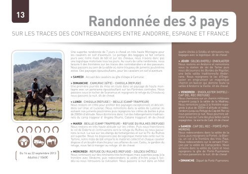 Catalogue 2013 - Cheval en Pyrénées