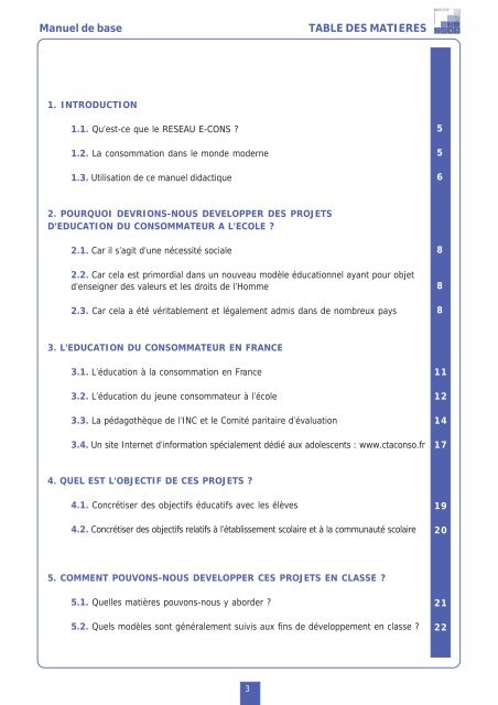 Manuel didactique - Institut national de la consommation