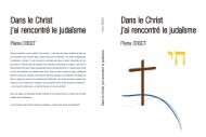 Dans le Christ j'ai rencontré le judaïsme - Il parlait hébreu et araméen