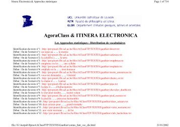 AgoraClass & ITINERA ELECTRONICA - Pot-pourri - UCL