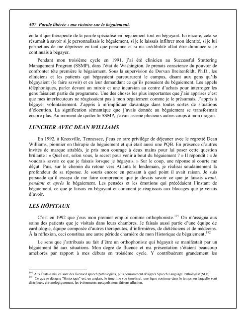 REDÉFINIR LE BÉGAIEMENT - The McGuire Programme