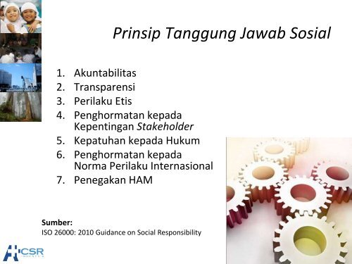 ISO 26000: 2010 Guidance on Social Responsibility - CSR Indonesia